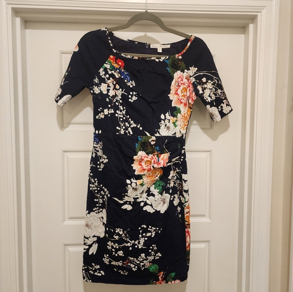 UTTAM Boutique Floral Cocktail Dress size US 2/4 - Picture 9 of 11